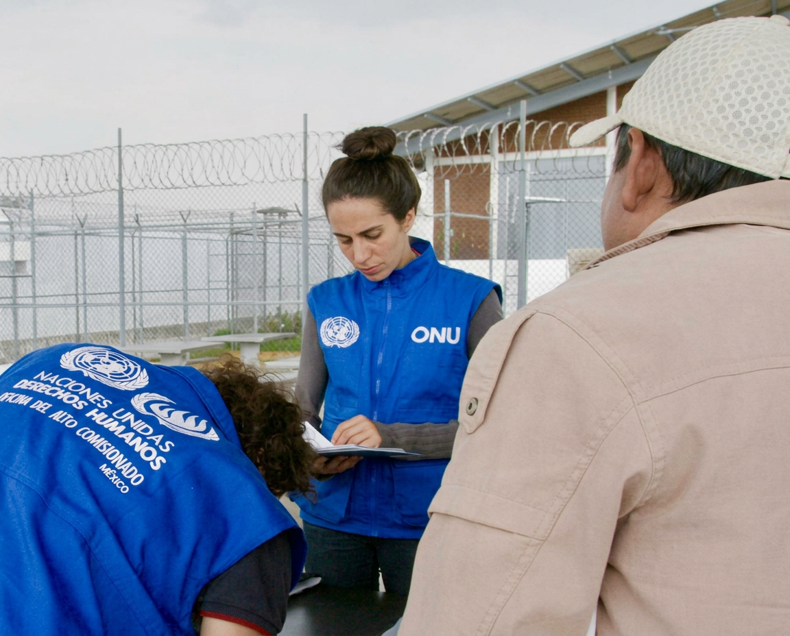 Taline during a field mission abroad